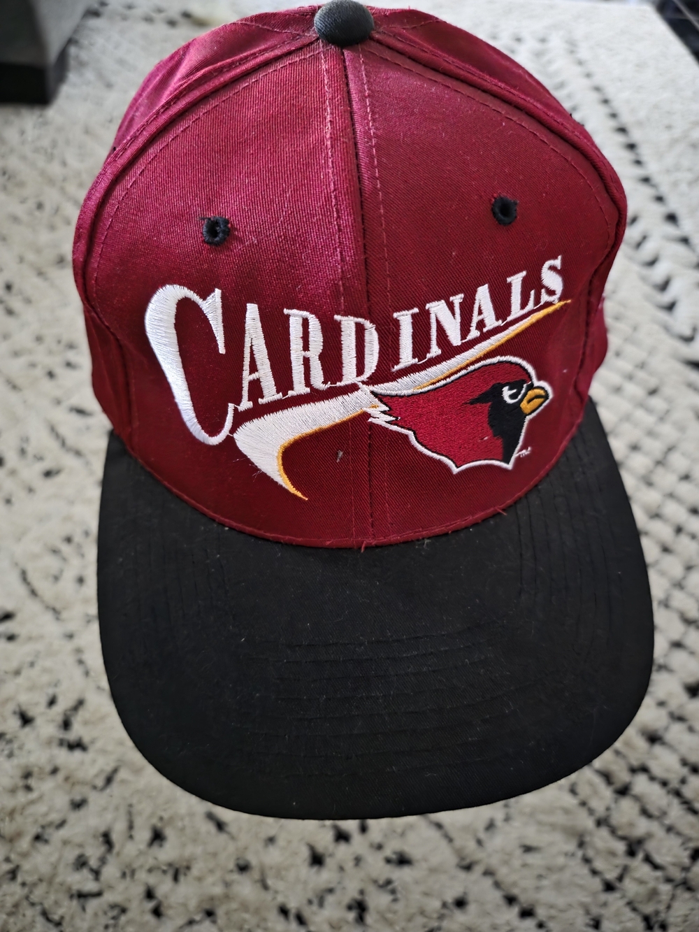 Cardinals Maroon and Black Snapback Hat by